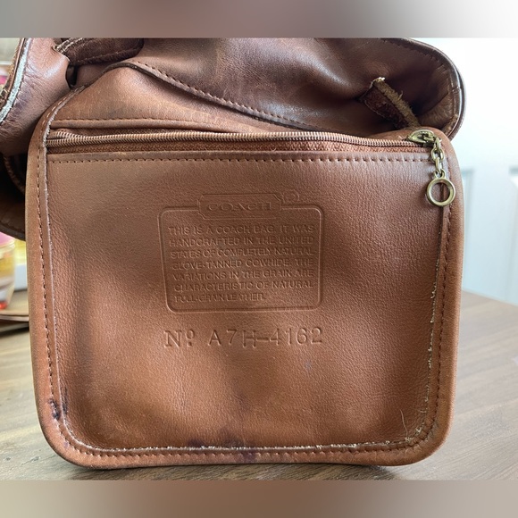 Coach 4162 Vintage Y2K Brown Leather Cornelia Drawstring Belt Backpack Purse Bag - Picture 7 of 8